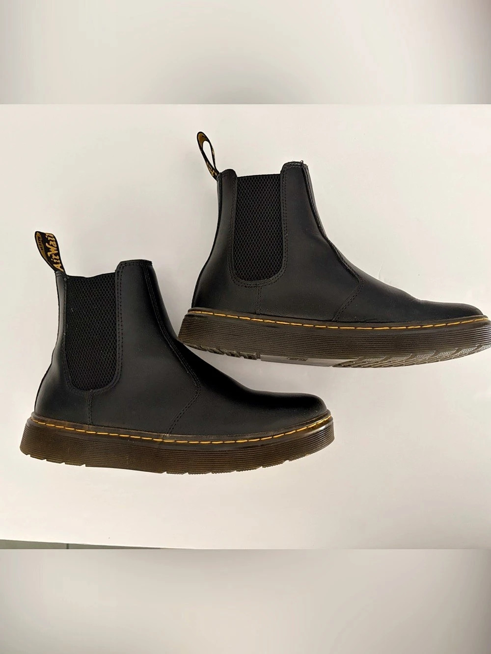 Dr. Martens Leather Black Boots Size 7
